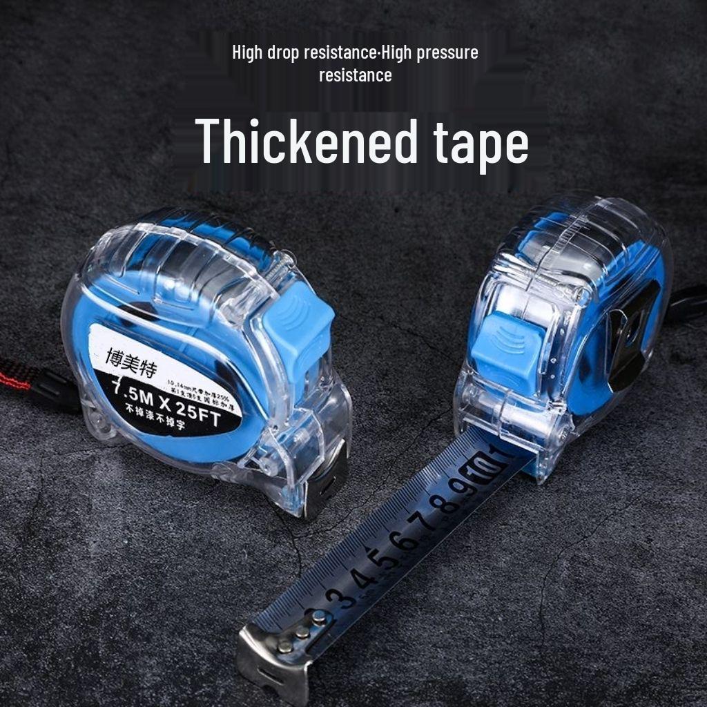 Stainless Steel High-Precision, Wear-Resistant Transparent Tape Measure (5m)