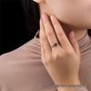Elegant S925 Thai Silver Ring with Natural Garnet, Ruby, and Marcasite