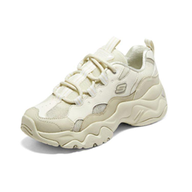 Skechers DLites 3.0 Ice Cream Bear Vanilla Ice Cream Comfortable Versatile Low-Top Casual Shoes Women sneakers Natural 896008-NAT