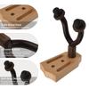 Beech Wood Guitar Wall Mount Hanger Wall Hook Holder Stand with Iron Steadying Bars for Electric Acoustic Guitar Bass