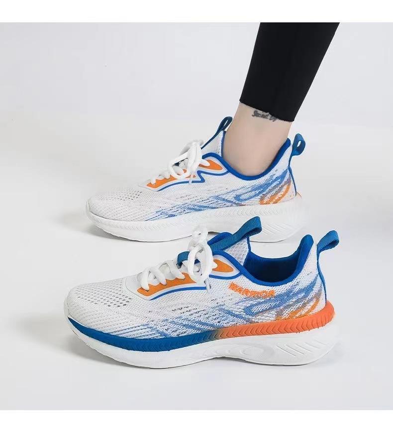 Spring New Sports Shoes Women's Ins and Dad Shoes Fly-woven Mesh Breathable Women's Shoes Light and Fashionable Break