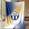FC Zürich Morbida Coperta in Pile di Flanella Leggera Accogliente Calda Coperta da Lancio per Divano Letto Arredamento per la Casa