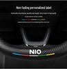Nio EC6/ES6/ES8/ET7 Suede Carbon Fiber Steering Wheel Cover