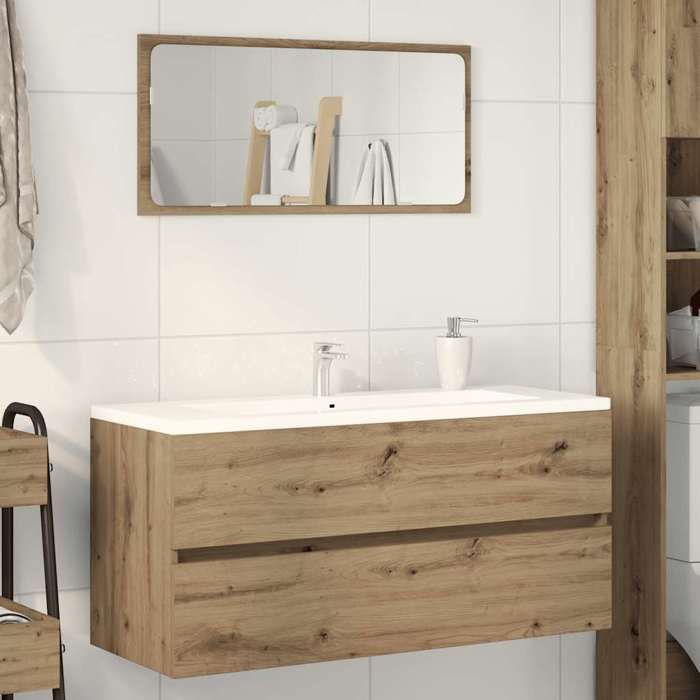 VidaXL Vanity Unit Artisan Oak 100x38.5x45 Cm Engineered Wood, Bathroom Cabinet, Support, Bathroom Cupboard 856253