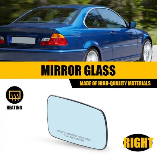 LH RH Mirror Glass Heated Blue For 2006 2007 2008 BMW 750I 750Li Base BM1325105