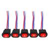 Motorcycle Hazard Light Switch Double Warning Flasher Emergency Signal Wires