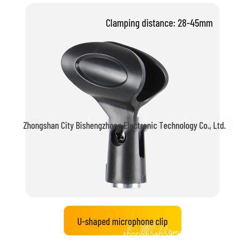 Wireless Desktop Microphone Stand with Weighted Metal Base for Streaming and Singing
