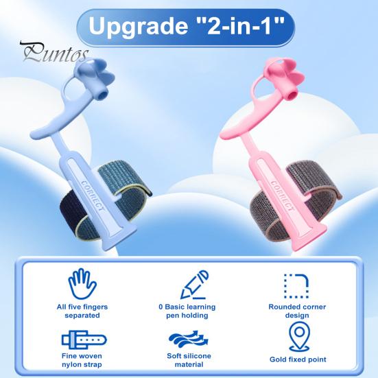 Suport pentru creion Lungime reglabilă Moale Confortabil Design ergonomic Copil mic Instrument de ajutor pentru scris Suport stilou