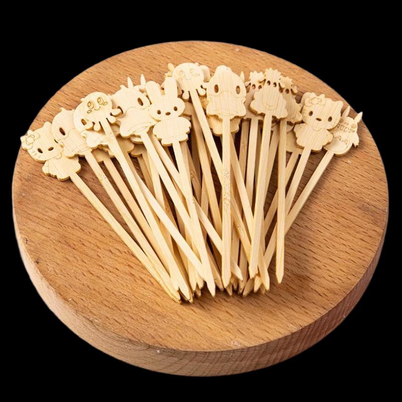 Cartoon Bamboo Skewers for Candied Hawthorn