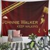 Warm Johnnie Walker Wall Art, Vibrant Red Gentle Tone, Lovely Wall Hanging for Kitchen and Dining Nook with Cool with Shine with Fresh Style