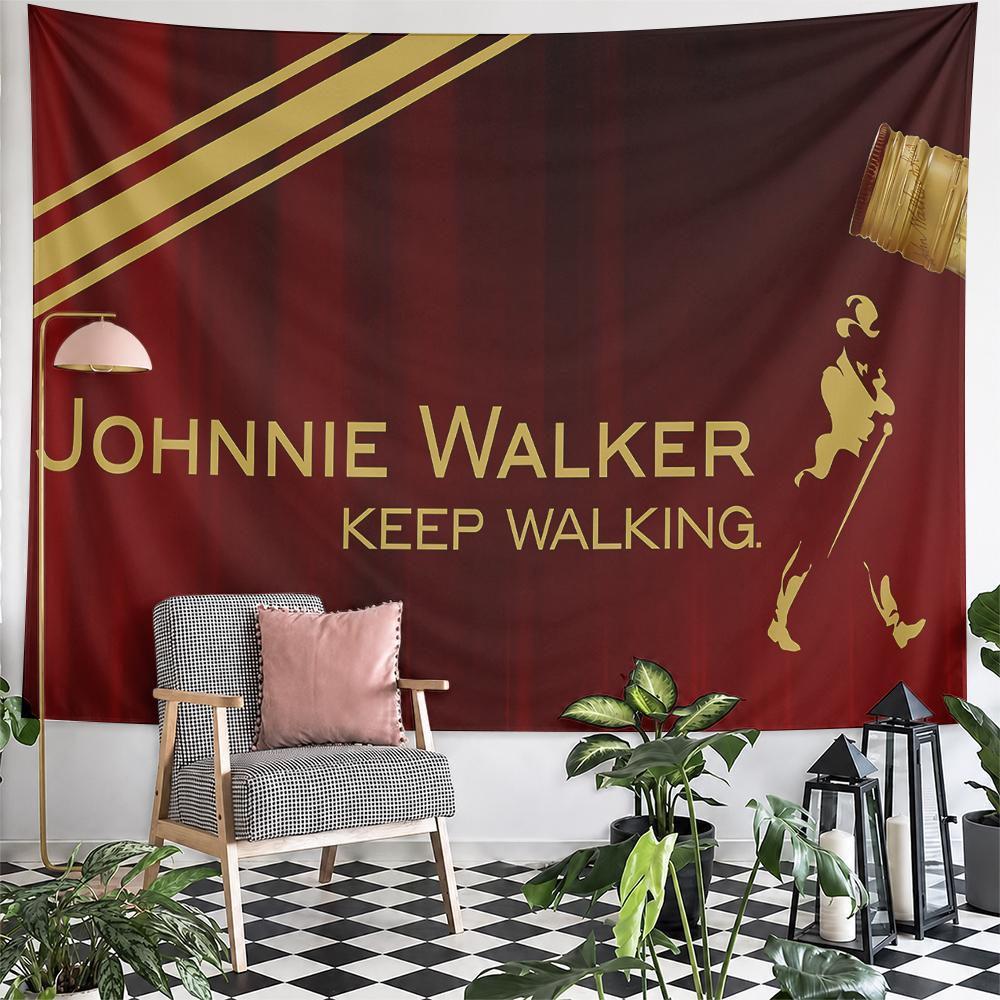 Warm Johnnie Walker Wall Art, Vibrant Red Gentle Tone, Lovely Wall Hanging for Kitchen and Dining Nook with Cool with Shine with Fresh Style