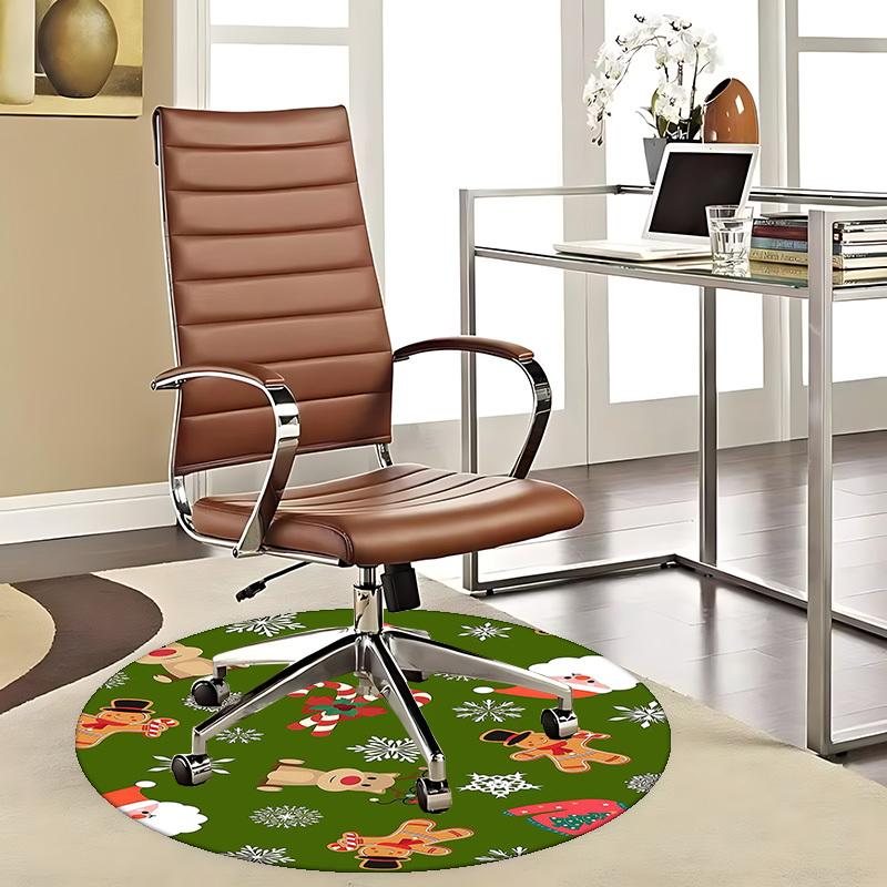 

1pc Christmas Holiday Festive Chair Mat - Anime Cartoon Design, Non-Slip Carpet for Office Chair, Home Decor, Living Room, Bedroom, Game Room, Dormito 80cm by 80cm