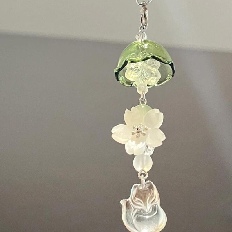 Unique Designs Beaded Phone Charm Stylish Handmade Phone Cord Phone Lanyard Charm For Commuting And Social Event