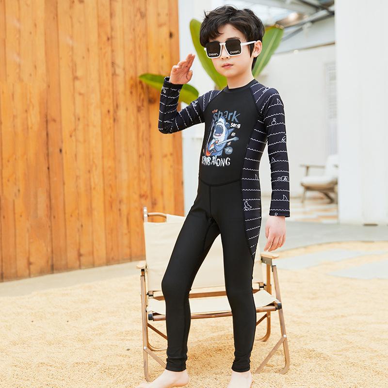 

New Boys’ Quick-Dry Sun Protection Long Sleeve One-Piece Surf Suit for Kids Size 10