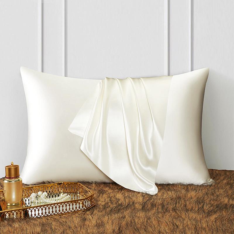 High-End 16 Momme Mulberry Silk Pillowcase, Double-Sided, Solid Colors, Various European & American Sizes