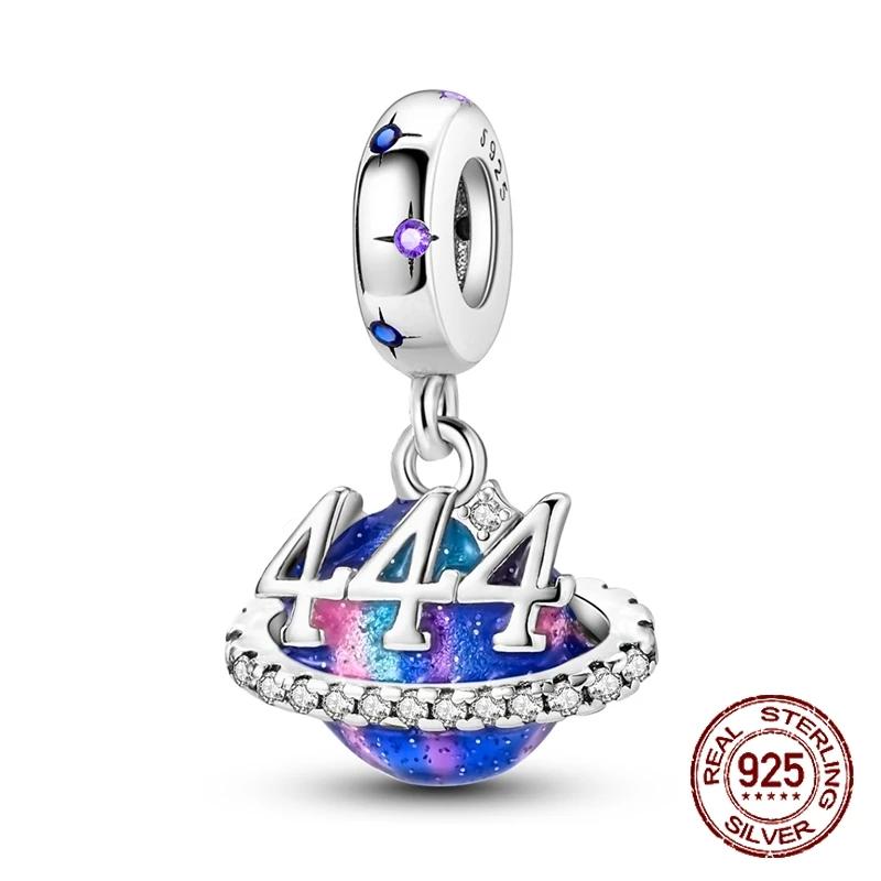 New Copper Blue Astronaut Planet Ocean Dolphin Charm Bead Fit Bracelet Women Jewelry Diy Gift