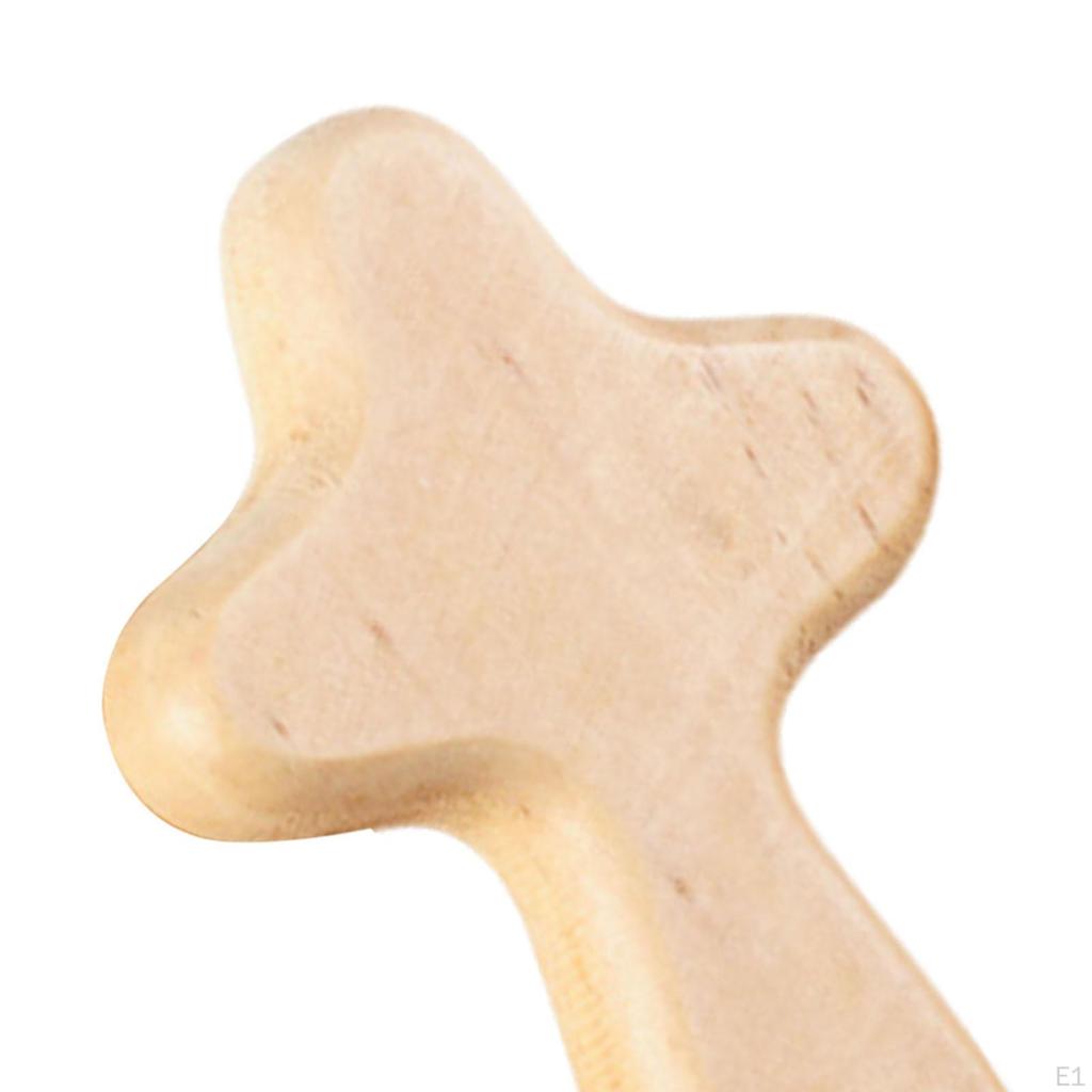 Collectible Wooden Cross Handheld Design Small Religious Item for Living Room Decor
