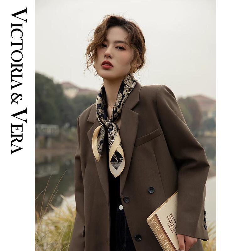 VICTORIA&VERA Vintage Mulberry Silk Printed Scarf