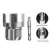 Pipe Threading Tool, PVC Pipe Threader 1'' DN25 Internal & External Pipe Threading Tool for Water Plumbing