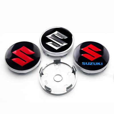 4Pc 56/60mm Car Wheel Center Hub Caps S Logo Badge Rim Cover Emblem For Swift Jimny Vitara S-Cross Baleno SX4 Accessories