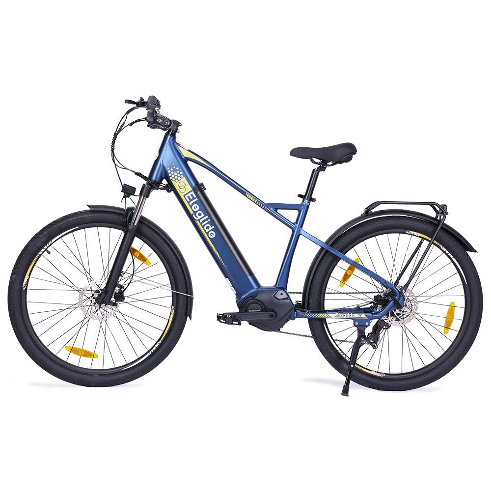 Eleglide C1 Trekking Bike with 250W Mid-Drive Motor, 27.5in Wheels, 522Wh Battery, 150km Range, Hydraulic Suspension & Hydraulic Disc Brakes (Blue)