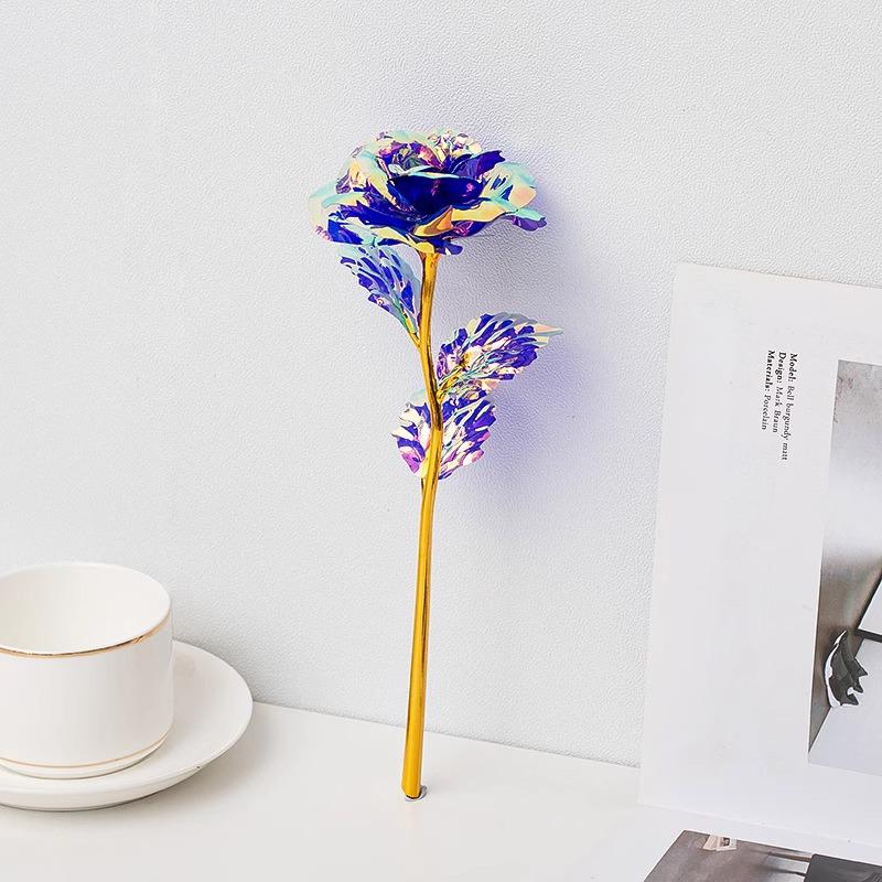 

Colorful Starry Sky Gold Rose - Romantic Gift for Valentine s, Wife, Girlfriend, or Best Friend s Birthday