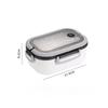 Double-layer Lunch Box Portable Compartment Fruit Food Bowl Microwave Lunch Box with Fork Spoon Picnic Food Storage Container