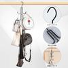 Coollooda Bag Storage Rack of Rotating Hook 360 Degree Rotating Bag Holder Bag Hanger Hook Closet Small Item Storage Hat Hanging Rack Clothes Rack