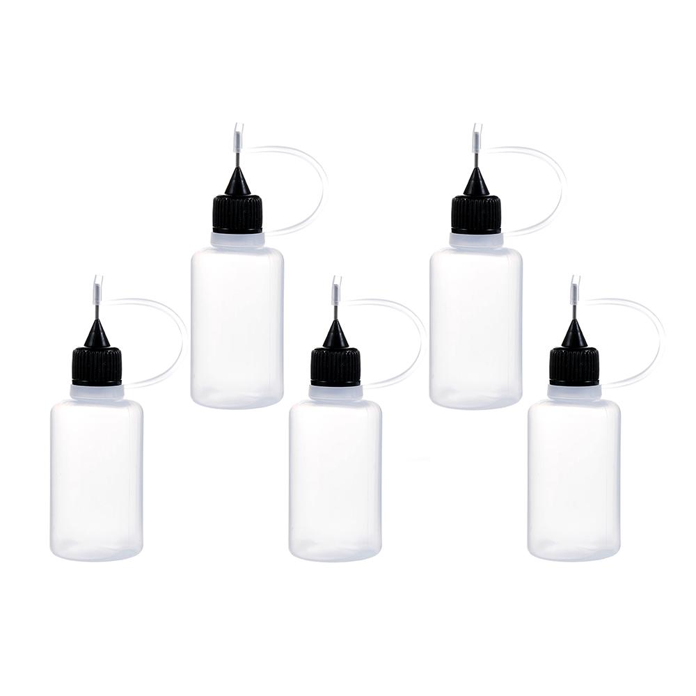 5pcs 5/10/20/30/50/100ML DIY Scrapbooking Paper Craft Tool Glue Applicator Needle Squeeze Bottle for Paper Quilling DIY Tool