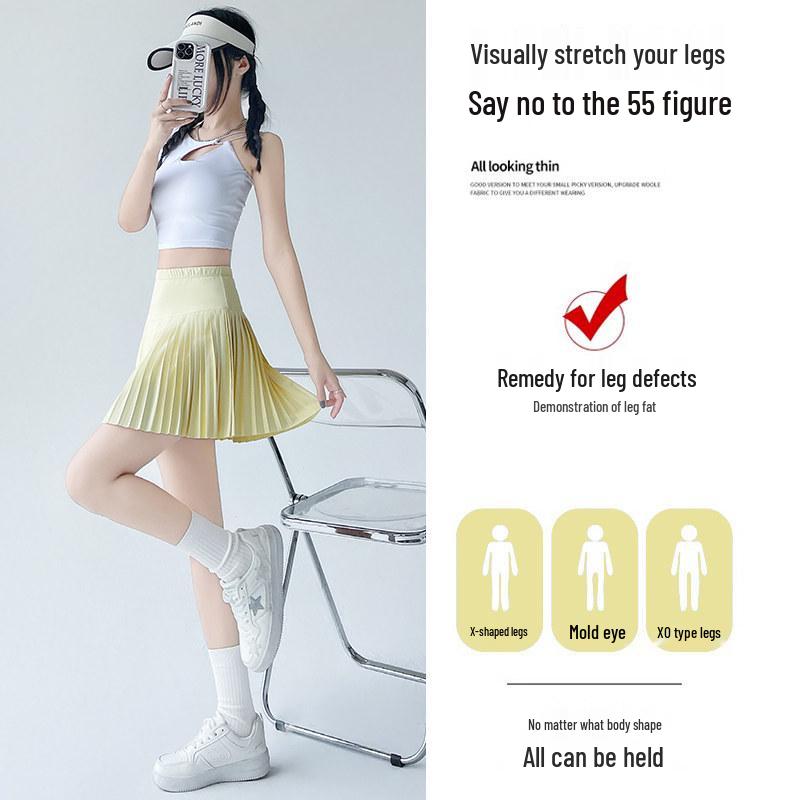 Women's High-Waist A-Line Accordion Pleated Skirt - 2026 Summer Fairy Style, Slimming & Versatile Short Skirt