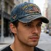 Embroidered Letters Baseball Hat Design Adjustable Strap Lightweight Polyester Casual Sporty Headwear