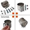 3" Inch Exhaust Clamps Stainless Steel Muffler Band Clamp for 3" Inner Diameter To 3" Outer Diameter Turbo Downpipe Tip Car System Connection (2