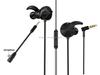Lightweight 3.5mm Jack In-Ear Wired Gaming Earphones with Detachable Mic Right Angle Plug for Music Wired Earbuds