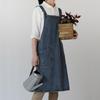 Denim Apron Vintage Washed Long Denim Apron