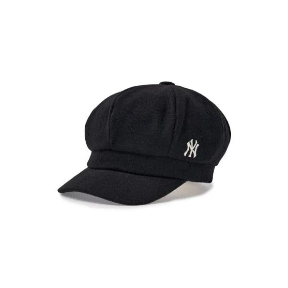 [MLB] Cap JQT 3ACB00346-50BKS Basic Wool Newsboy Cap New York Yankees S