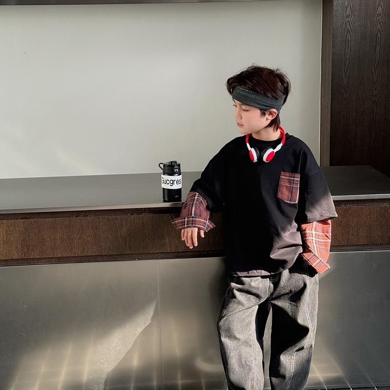 Boys' Versatile Spring Denim Pants - Cool, Handsome, Loose Casual Korean Street Style