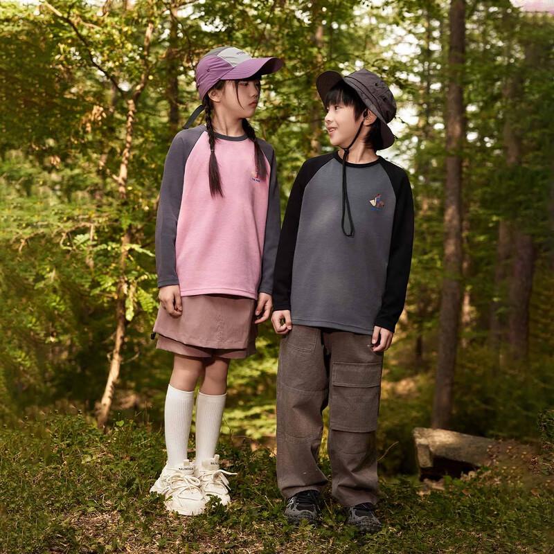 EBAER Unisex Kids  Raglan Long-Sleeve T-Shirt 120cm