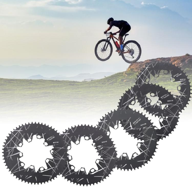 Aluminum Alloy Folding Bikes Ovals Disc Chainring Bicycles Disc Chianset Ovals Chainring Bikes Narrow Wide Chainring