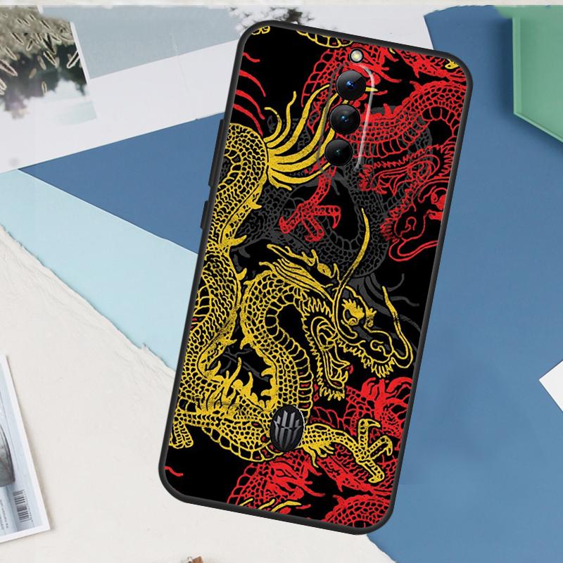 DRAGON TATTOO JAPANESE Case For ZTE Nubia Red Magic 8S 9S 10S 10 9 8 11 Pro Plus 6 7 6S 7S Pro 5G 6R 10 Air Cover