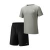 Comfortable Versatile Skin-Friendly Moisture-Wicking Short Sleeve T-Shirt Quick-Drying Breathable Thin Shorts Casual Sports Set 192627973R-2