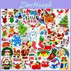 50 Christmas Themed Cartoon Stickers For Scrapbooking And Decorations