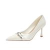 Temperament Commuter High Heels Women's Thin Heels Simple Single Shoes Professional Work Shoes Spring New