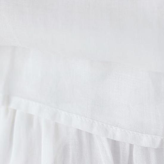 Damen 2-teilige Outfits 3/4 Ärmel Vintage Bestickte Hemden Weite Hosen Set Sommer Baumwolle Leinen Lässig Passendes Set