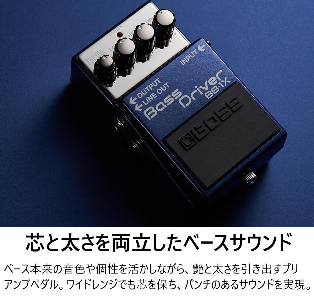 BOSS Effect Dedicated Adapter and VOX Guitar Cable BB-1X Pedal, PSA-100S2, VGS-30 (3-piece Set)