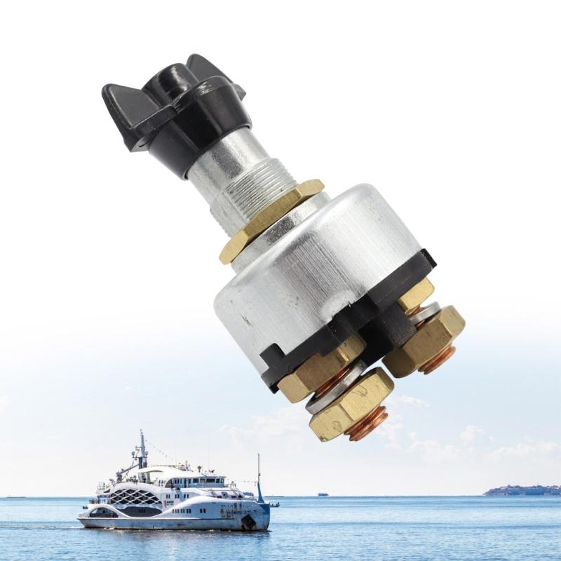 Boat Battery Cut Off Switches Corrosion Resistant Copper Material Easy Install for Marine Vehicles Motorhome Power Management