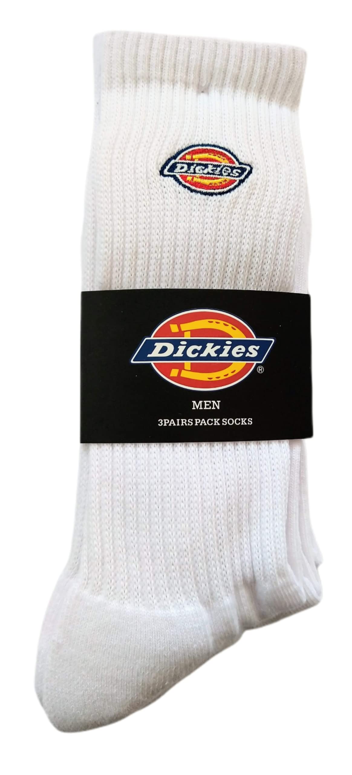 

Dickies Logo Pile Crew Под белыми носками, Вышитый, Низ, Длина, Колено, белый