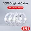 Xiaomi 5-1pcs 30W Fast Charging Cable Foe iPhone 13 12 11 14 Pro Max Mini USB C Cable For X XR XS MAX 7 8 14 Plus 6