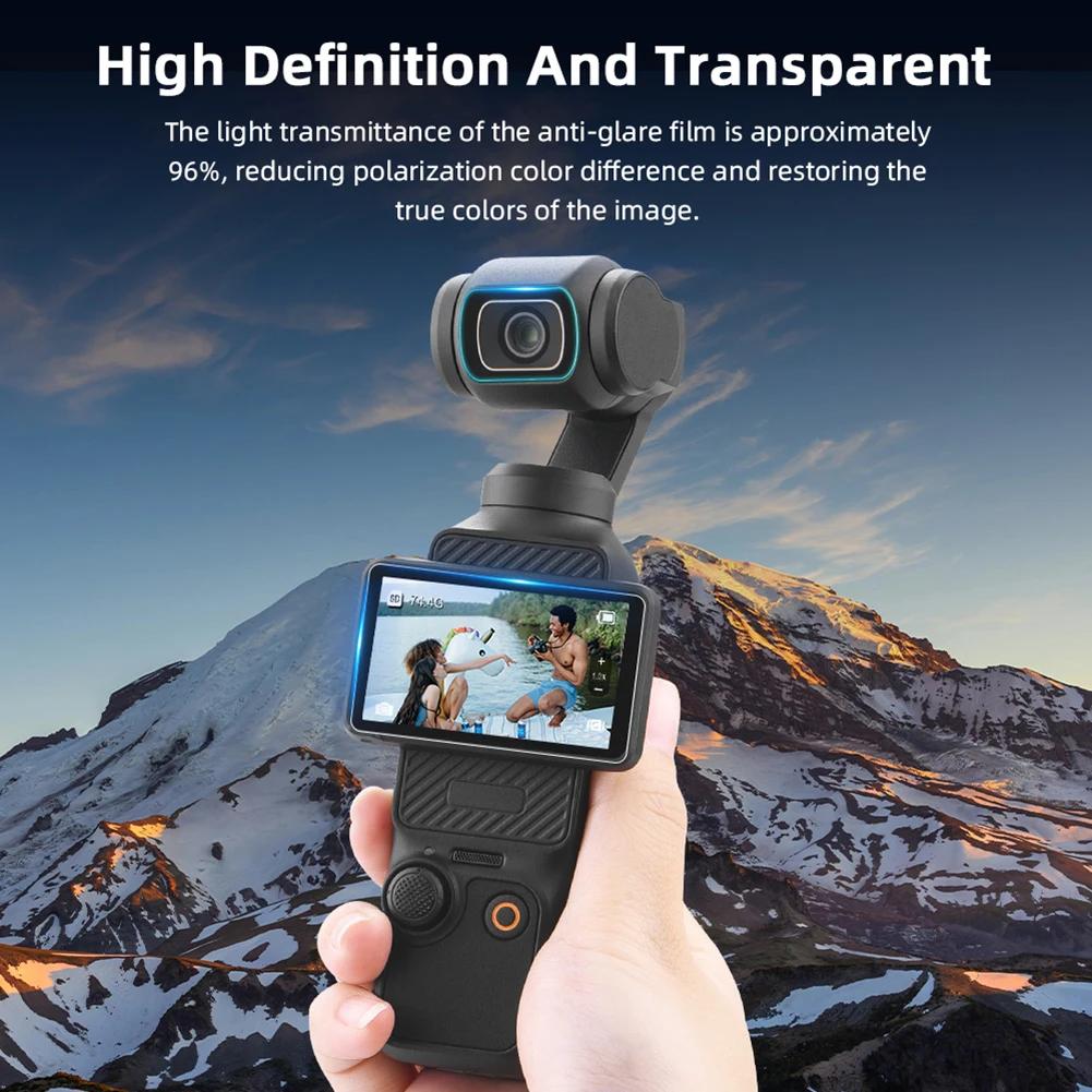 2/4pcs Protective Film For DJI Osmo Pocket 3 Glass Screen Protector Hardness Anti-Scratch Screen Film Osmo Pocket 3 Accessories