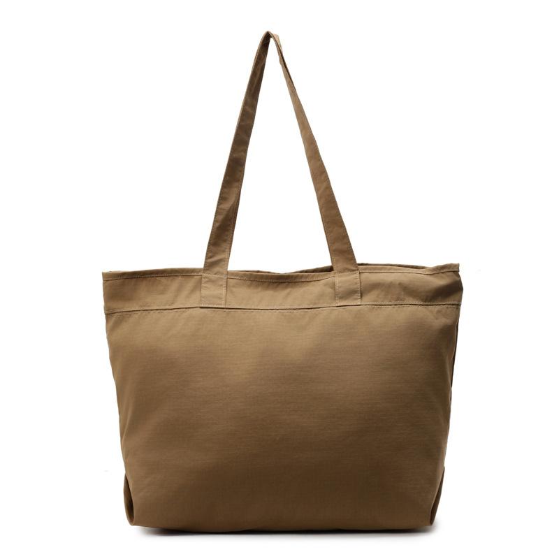 

2025 spring new Japanese retro canvas tote bag leisure commuting large capacity shoulder bag lazy trend