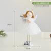 Christmas Angel Girl Doll Ornament With Tulle Skirt Tree Decoration Festive Hanging Decor Gift